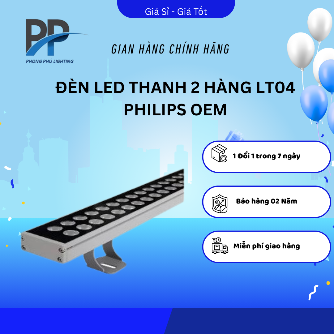 ĐÈN  LED THANH 2 HÀNG LT04 PHILIPS OEM